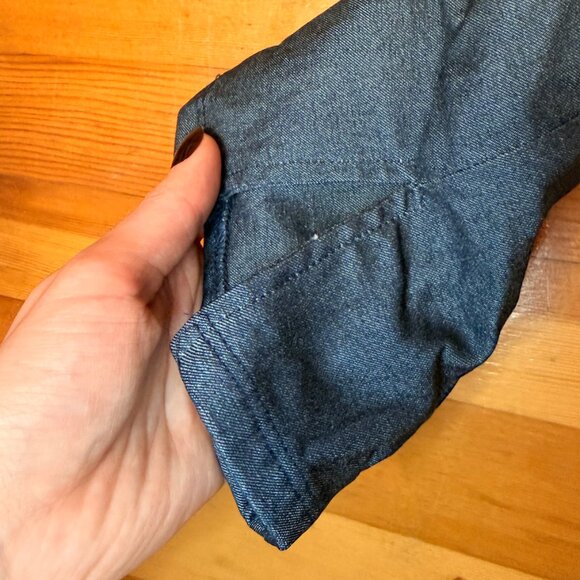 Vixen by Micheline Pitt Capri Pants in Faux Denim Size medium - Picture 6 of 12